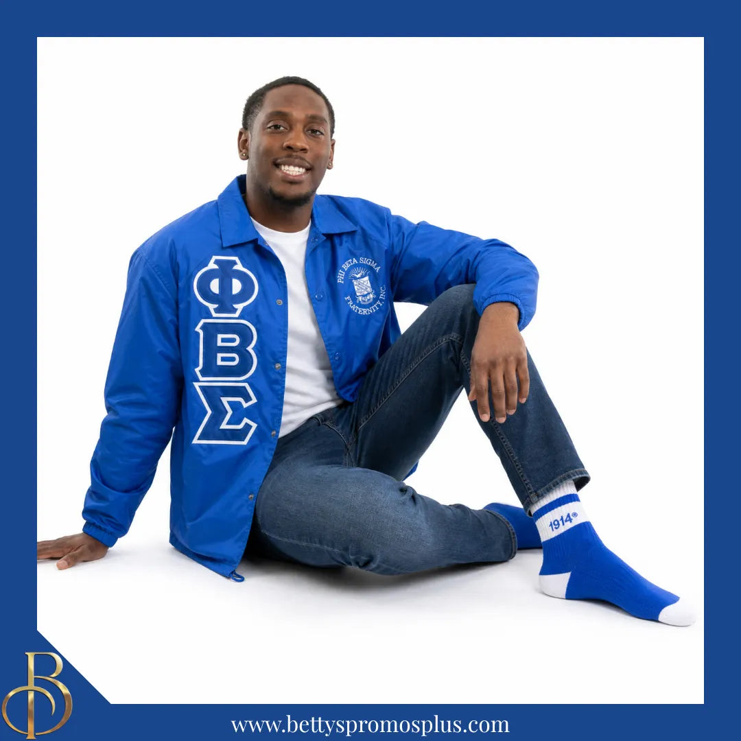 Phi Beta Sigma ΦΒΣ 1914 Quarter Socks-Phi Beta Sigma Paraphernalia-Phi Beta Sigma Socks-Betty's Promos Plus