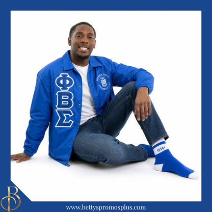 Phi Beta Sigma ΦΒΣ 1914 Quarter Socks-Phi Beta Sigma Paraphernalia-Phi Beta Sigma Socks-Betty's Promos Plus