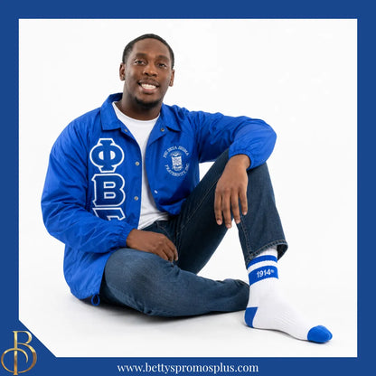 Phi Beta Sigma ΦΒΣ 1914 Quarter Socks-Phi Beta Sigma Paraphernalia-Phi Beta Sigma Socks-Betty's Promos Plus