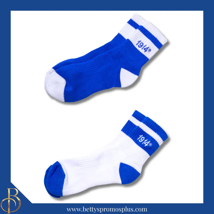 Phi Beta Sigma ΦΒΣ 1914 Quarter Socks