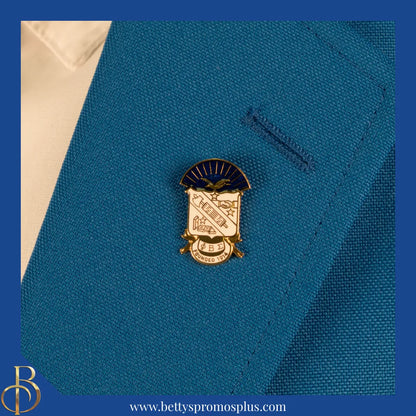 Phi Beta Sigma ΦΒΣ 3D Color Shield Greek Fraternity Lapel Pin-Phi Beta Sigma Paraphernalia-Phi Beta Sigma Lapel Pin-Betty's Promos Plus
