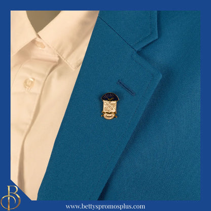 Phi Beta Sigma ΦΒΣ 3D Color Shield Greek Fraternity Lapel Pin-Phi Beta Sigma Paraphernalia-Phi Beta Sigma Lapel Pin-Betty's Promos Plus
