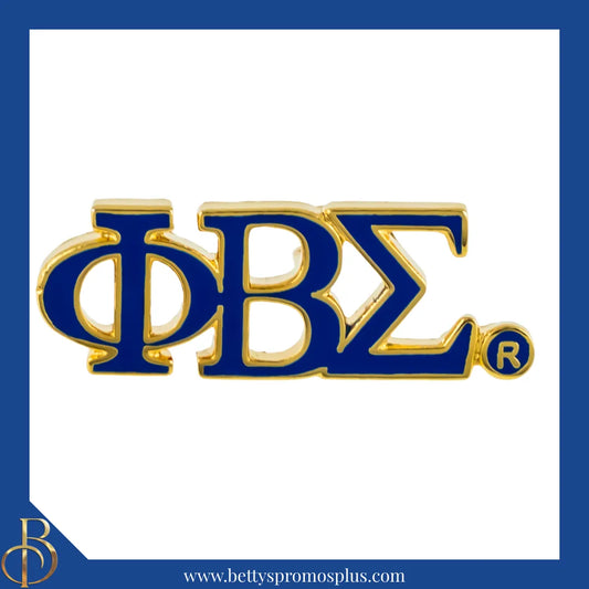 Phi Beta Sigma ΦΒΣ Color Greek Letters Fraternity Lapel Pin-Blue-Phi Beta Sigma Paraphernalia-Phi Beta Sigma Lapel Pin-Betty's Promos Plus