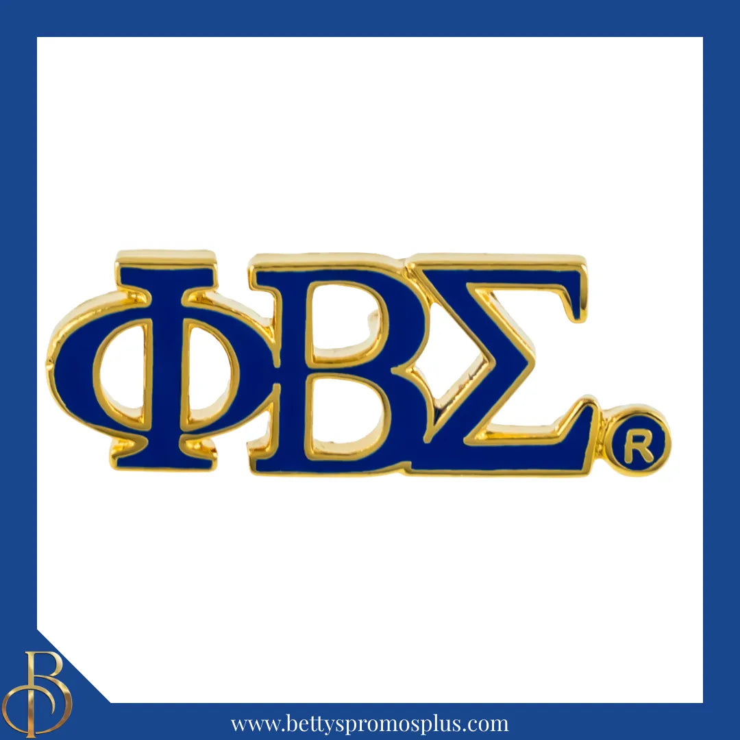 Phi Beta Sigma ΦΒΣ Color Greek Letters Fraternity Lapel Pin-Phi Beta Sigma Paraphernalia-Phi Beta Sigma Lapel Pin-Betty's Promos Plus