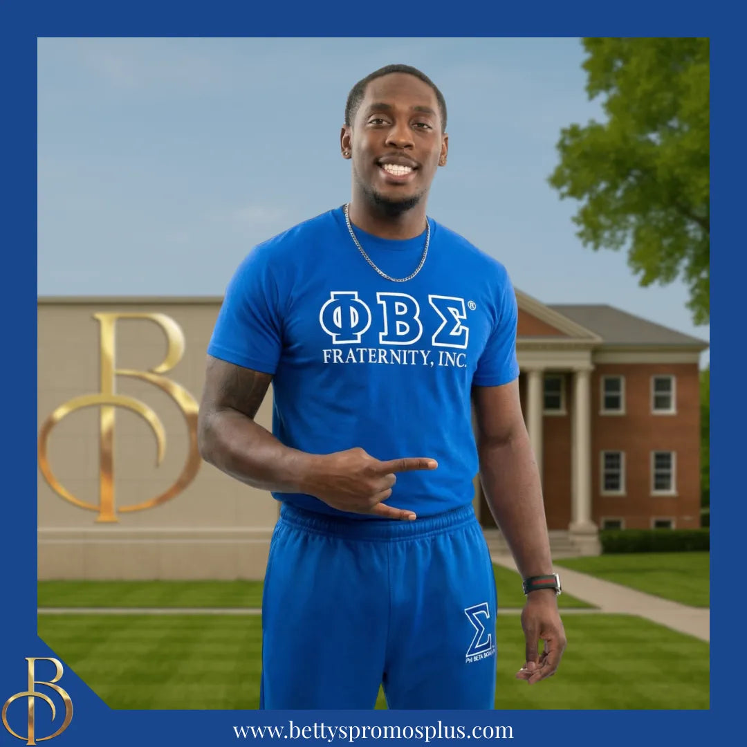 Phi Beta Sigma ΦΒΣ Elite Jogger Pants with Zippered Leg Opening-Phi Beta Sigma Paraphernalia-Phi Beta Sigma Jogger Pants-Betty's Promos Plus