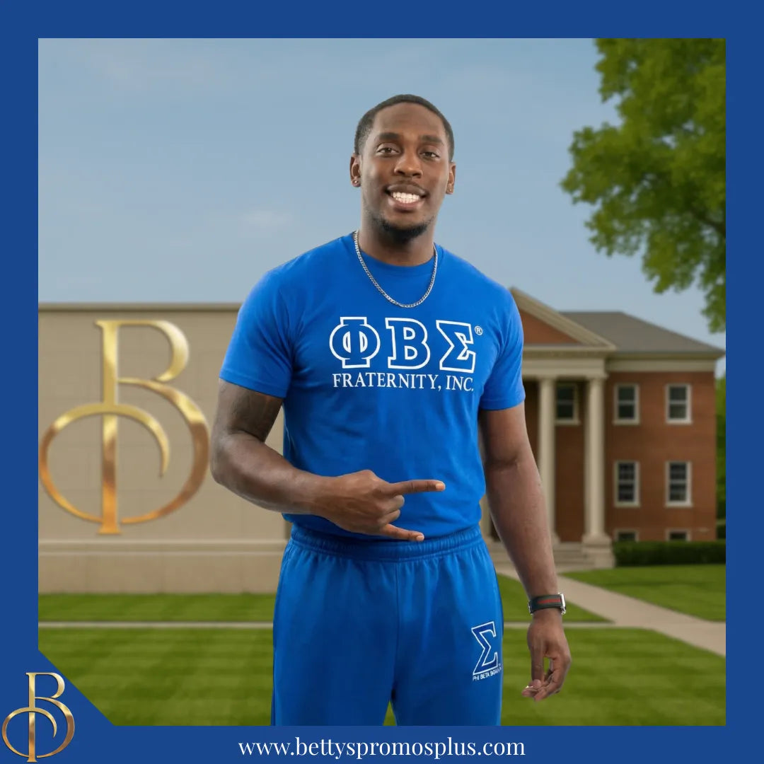 Phi Beta Sigma ΦΒΣ Elite Jogger Pants with Zippered Leg Opening-Phi Beta Sigma Paraphernalia-Phi Beta Sigma Jogger Pants-Betty's Promos Plus
