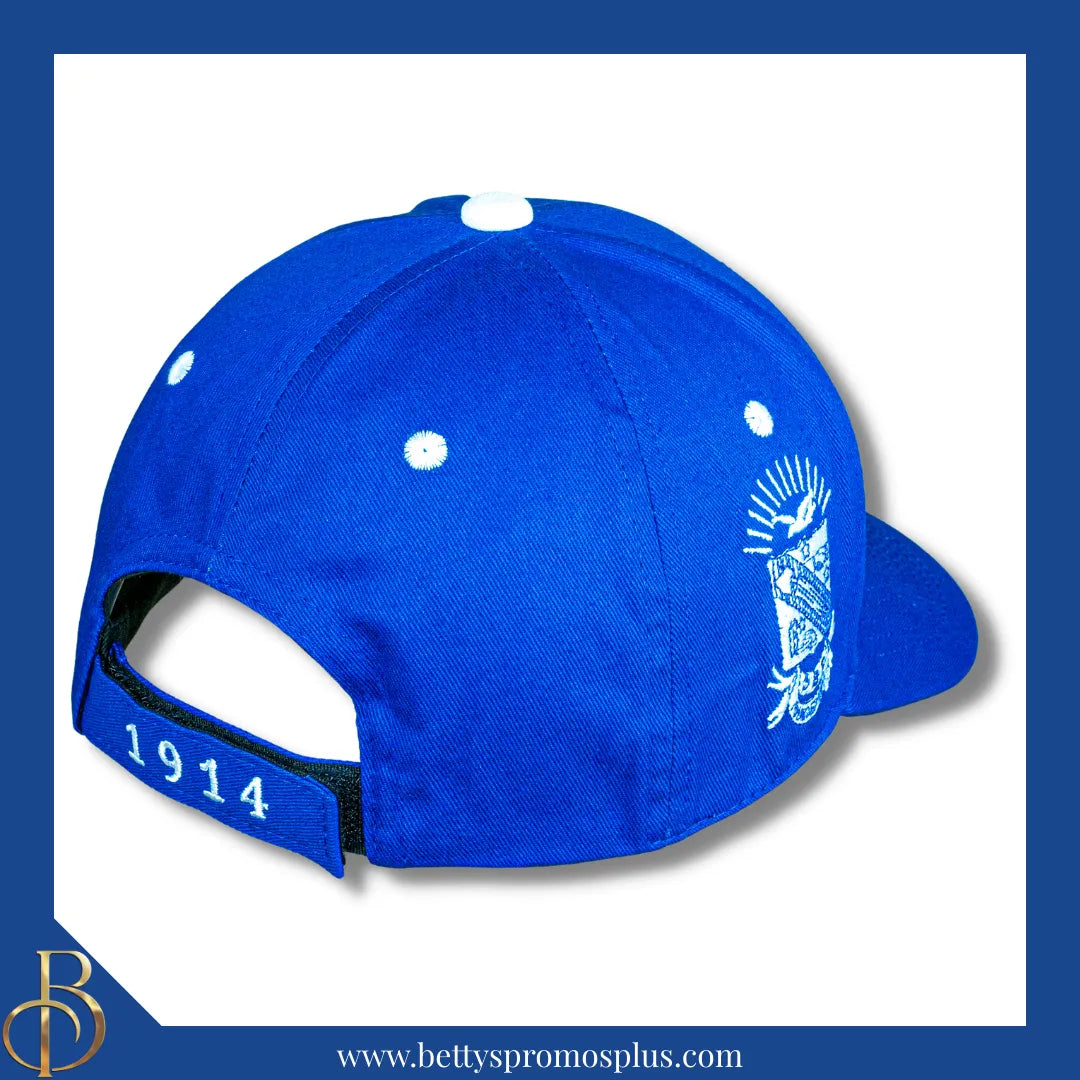 Phi Beta Sigma ΦΒΣ Embroidered Shield Baseball Cap-Phi Beta Sigma Paraphernalia-Phi Beta Sigma Hats-Betty's Promos Plus