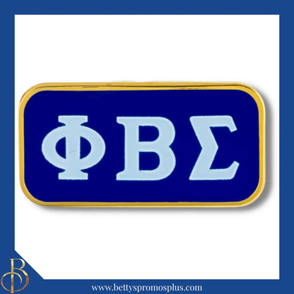Phi Beta Sigma ΦΒΣ Greek Letters Bar Lapel Pin-Blue-Phi Beta Sigma Paraphernalia-Phi Beta Sigma Lapel Pin-Betty's Promos Plus