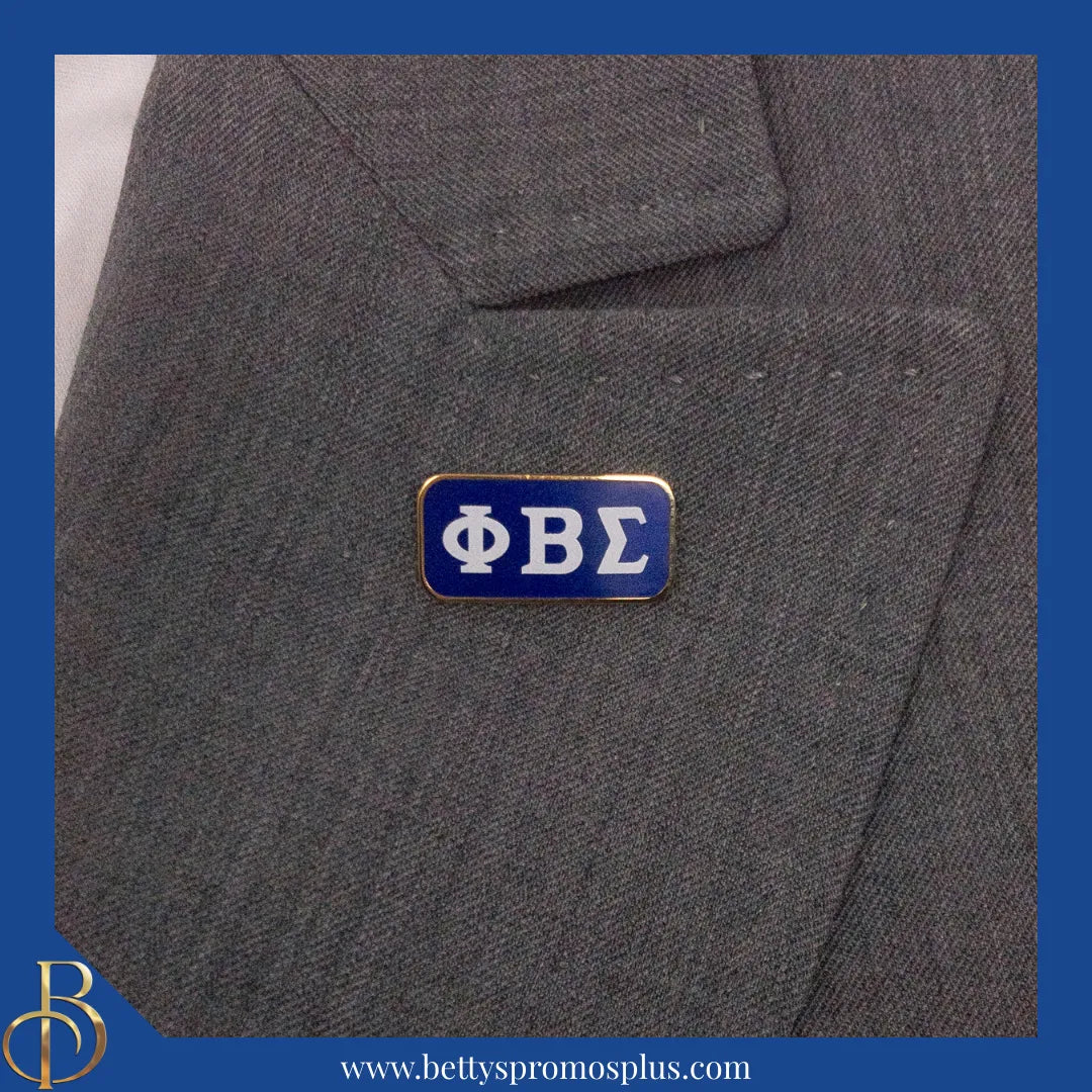 Phi Beta Sigma ΦΒΣ Greek Letters Bar Lapel Pin-Phi Beta Sigma Paraphernalia-Phi Beta Sigma Lapel Pin-Betty's Promos Plus