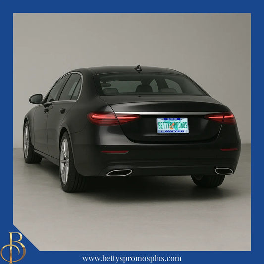 Phi Beta Sigma ΦΒΣ Lawyer Chrome Laser Engraved Mirrored Acrylic Auto Tag License Plate Frame-Phi Beta Sigma Paraphernalia-Phi Beta Sigma Auto Tag Frame-Betty's Promos Plus