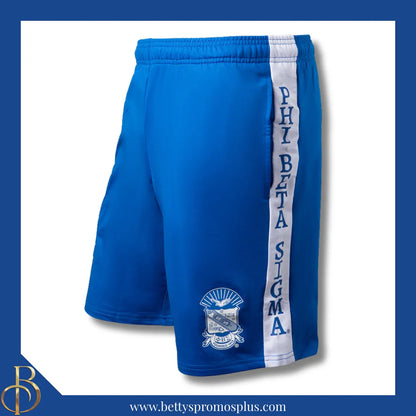 Phi Beta Sigma ΦΒΣ Performance Shorts-Blue-Medium-Phi Beta Sigma Paraphernalia-Phi Beta Sigma Shorts-Betty's Promos Plus