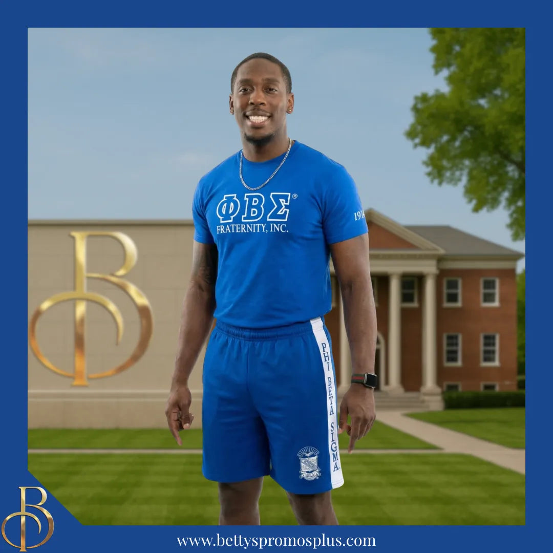 Phi Beta Sigma ΦΒΣ Performance Shorts-Phi Beta Sigma Paraphernalia-Phi Beta Sigma Shorts-Betty's Promos Plus