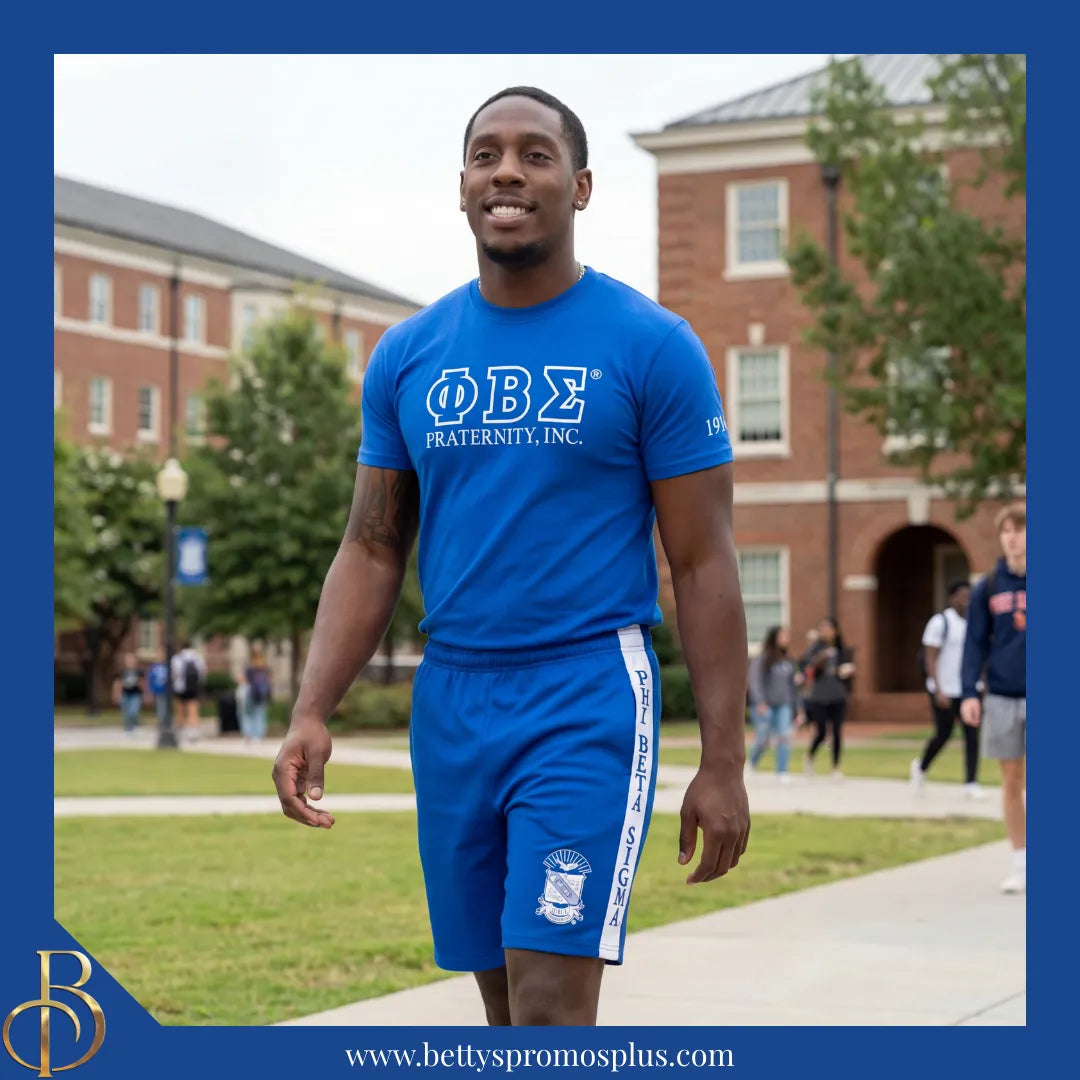 Phi Beta Sigma ΦΒΣ Performance Shorts-Phi Beta Sigma Paraphernalia-Phi Beta Sigma Shorts-Betty's Promos Plus