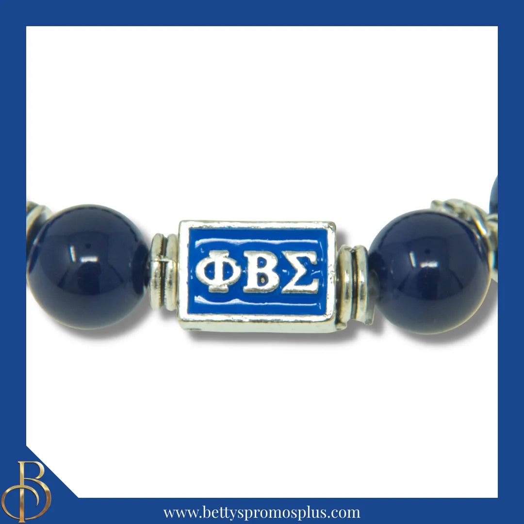 Phi Beta Sigma ΦΒΣ Royalty Beaded Bracelet-Phi Beta Sigma Paraphernalia-Phi Beta Sigma Bracelet-Betty's Promos Plus