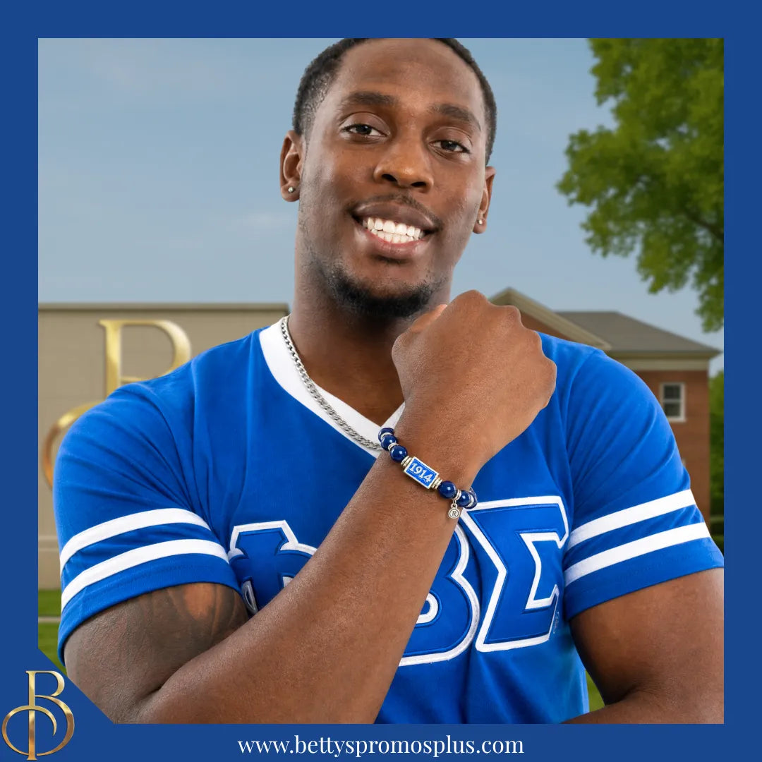Phi Beta Sigma ΦΒΣ Royalty Beaded Bracelet-Phi Beta Sigma Paraphernalia-Phi Beta Sigma Bracelet-Betty's Promos Plus