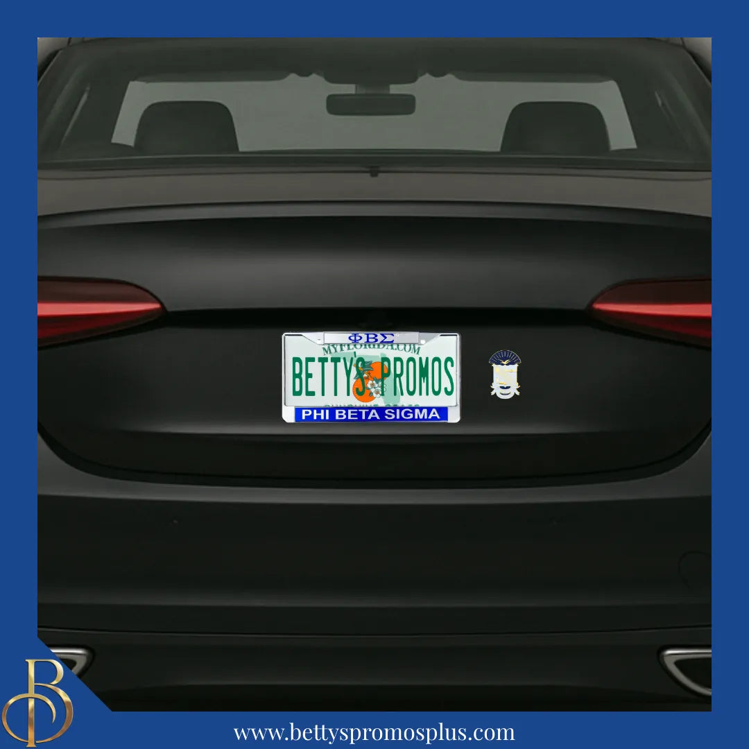 Phi Beta Sigma ΦΒΣ Shield Crest Auto Decal Sticker Car Emblem-Phi Beta Sigma Paraphernalia-Phi Beta Sigma Auto Decal-Betty's Promos Plus