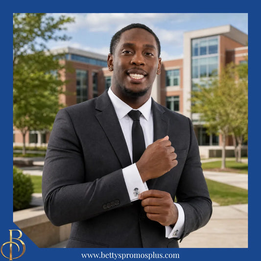 Phi Beta Sigma ΦΒΣ Shield Cuff Links-Phi Beta Sigma Paraphernalia-Phi Beta Sigma Cuff Links-Betty's Promos Plus