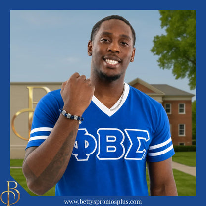 Phi Beta Sigma ΦΒΣ Squares Beaded Bracelet-Phi Beta Sigma Paraphernalia-Phi Beta Sigma Bracelet-Betty's Promos Plus