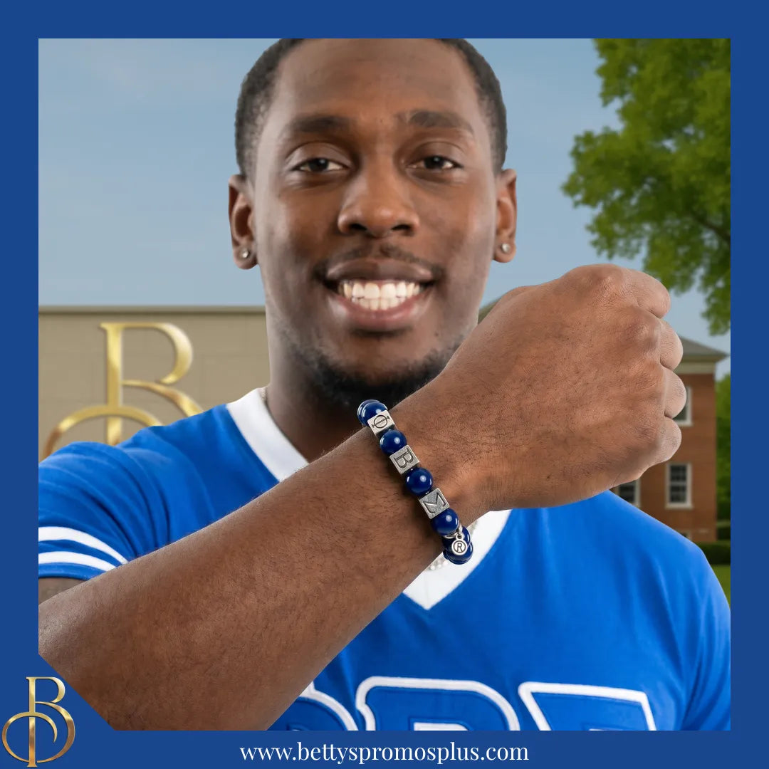 Phi Beta Sigma ΦΒΣ Squares Beaded Bracelet-Phi Beta Sigma Paraphernalia-Phi Beta Sigma Bracelet-Betty's Promos Plus