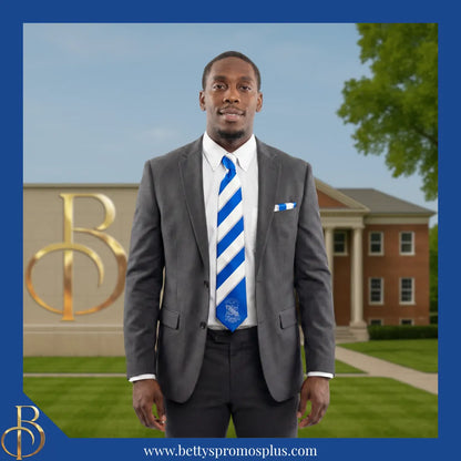Phi Beta Sigma ΦΒΣ Tie and Pocket Square Combo-Phi Beta Sigma Paraphernalia-Phi Beta Sigma Tie Set-Betty's Promos Plus