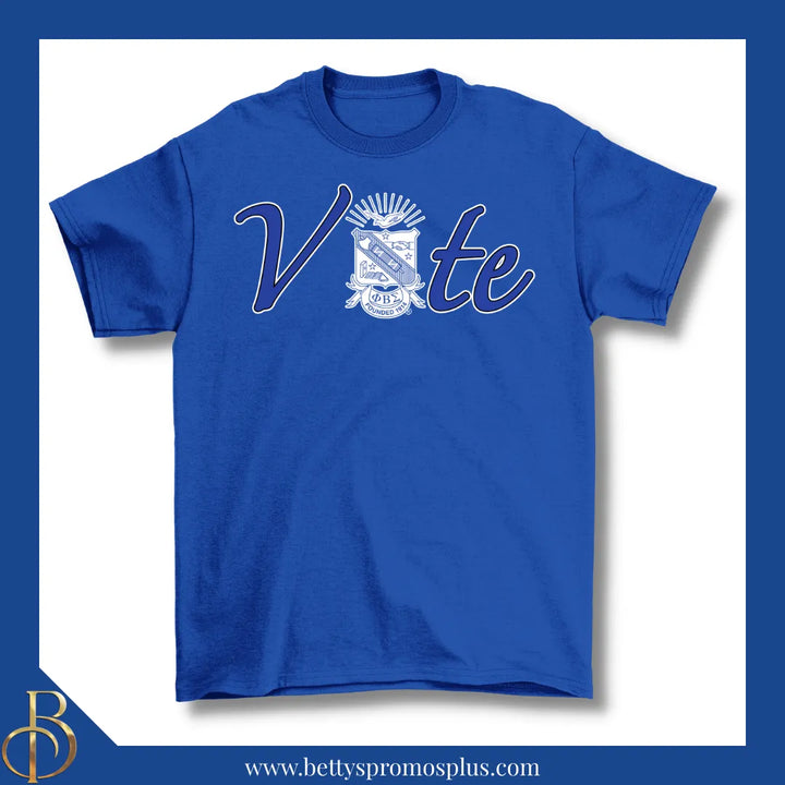 Phi Beta Sigma ΦΒΣ VOTE Screen Printed T-Shirt