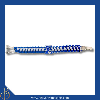 Phi Beta Sigma ΦΒΣ with Dove Paracord Survival Bracelet-Phi Beta Sigma Paraphernalia-Phi Beta Sigma Bracelet-Betty's Promos Plus