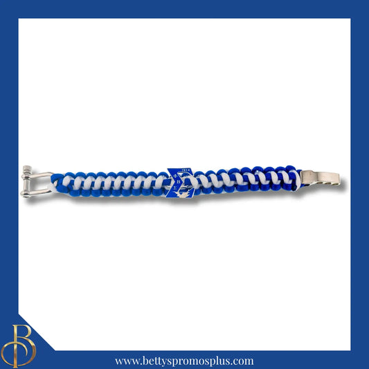 Phi Beta Sigma ΦΒΣ with Dove Paracord Survival Bracelet-Phi Beta Sigma Paraphernalia-Phi Beta Sigma Bracelet-Betty's Promos Plus