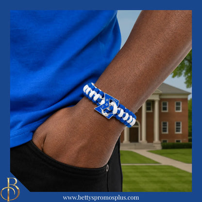Phi Beta Sigma ΦΒΣ with Dove Paracord Survival Bracelet-Phi Beta Sigma Paraphernalia-Phi Beta Sigma Bracelet-Betty's Promos Plus