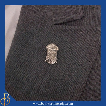 Phi Beta Sigma Silver ΦΒΣ Shield Lapel Pin-Phi Beta Sigma Paraphernalia-Phi Beta Sigma Lapel Pin-Betty's Promos Plus