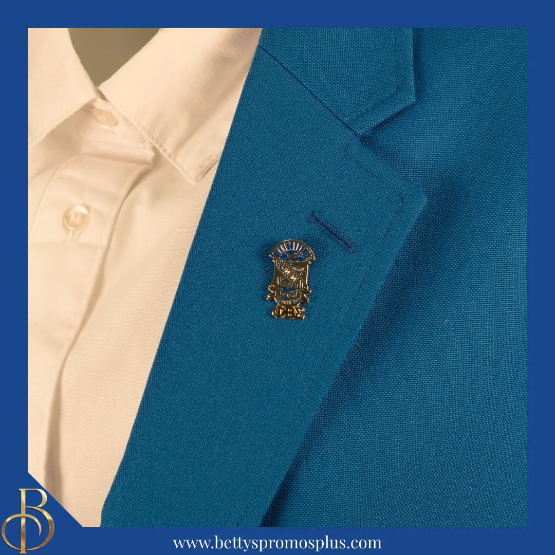Phi Beta Sigma Silver Shield with ΦΒΣ Letters Greek Lapel Pin-Phi Beta Sigma Paraphernalia-Phi Beta Sigma Lapel Pin-Betty's Promos Plus