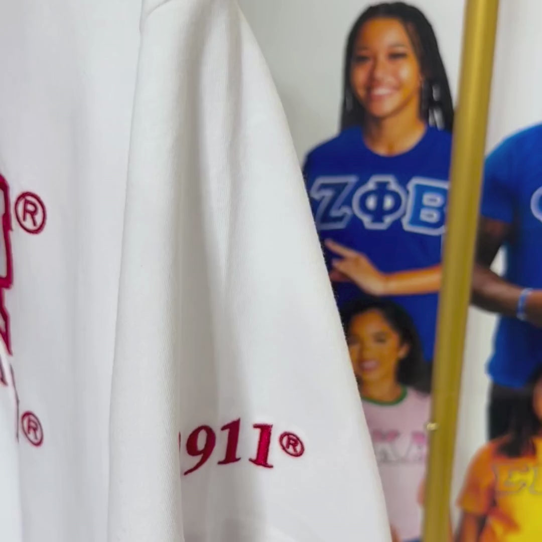 Kappa Alpha Psi ΚΑΨ Luxury Embroidered T-Shirt with 1911 Sleeve