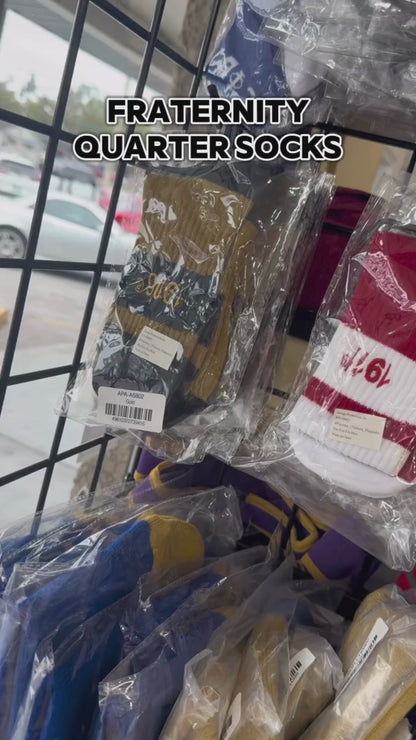 Alpha Phi Alpha Quarter Socks