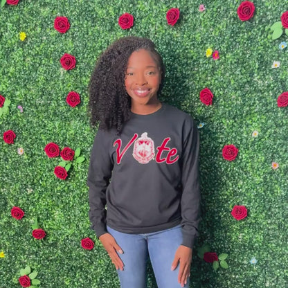 Delta Sigma Theta ΔΣΘ VOTE Screen Printed T-Shirt