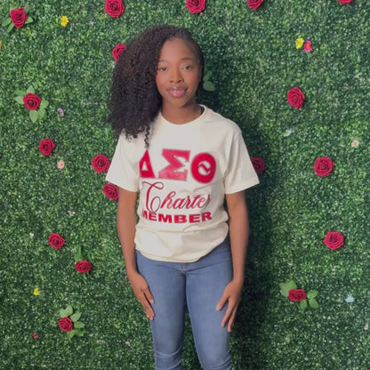 Delta Sigma Theta ΔΣΘ Charter Member Screen Printed T-Shirt