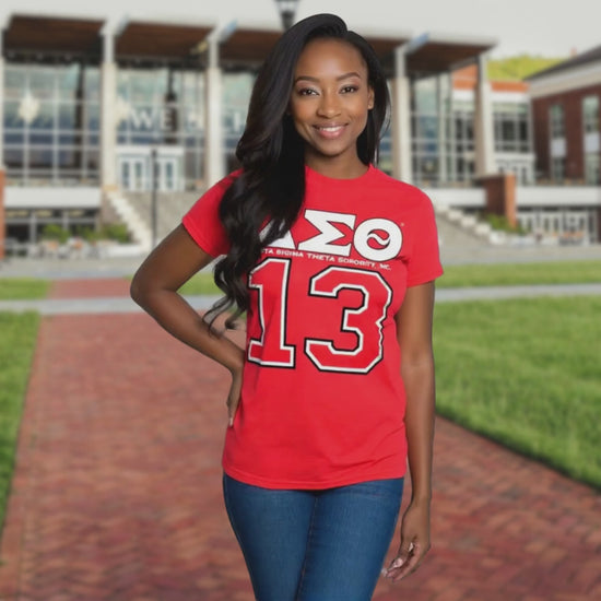 Delta Sigma Theta ΔΣΘ 13 Screen Printed T-Shirt