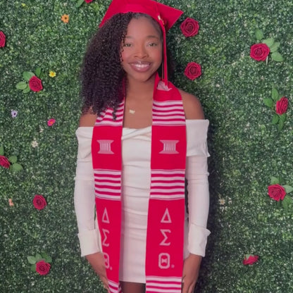 Delta Sigma Theta ΔΣΘ Greek Letters Kente Cloth Graduation Stole
