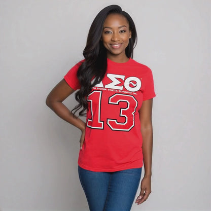 Delta Sigma Theta ΔΣΘ 13 Screen Printed T-Shirt