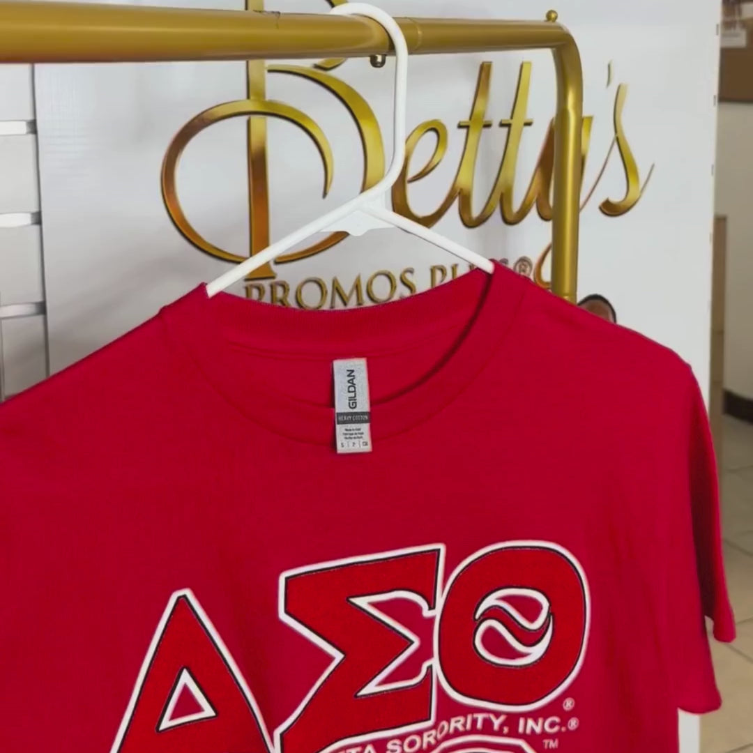 Delta Sigma Theta ΔΣΘ 13 GLITTER Screen Printed T-Shirt