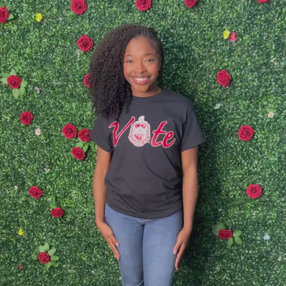 Delta Sigma Theta ΔΣΘ VOTE Screen Printed T-Shirt