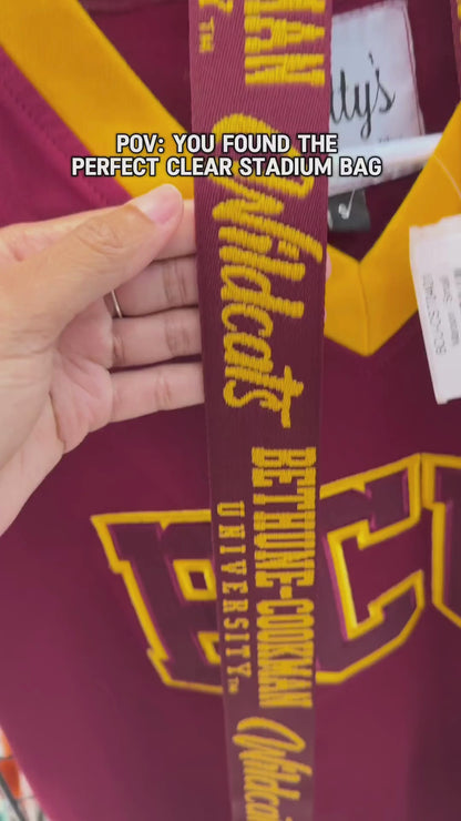 Bethune-Cookman University B-CU Cross Body Clear Stadium Bag