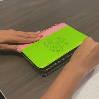 Alpha Kappa Alpha AKA Shield Embossed Document Cover AKA Document & Manual Holder