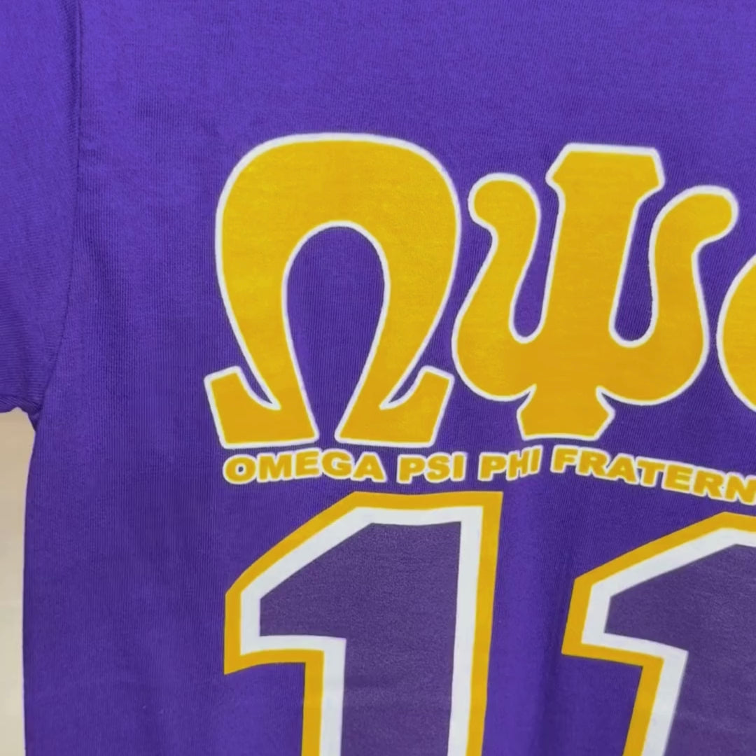 Omega Psi Phi ΩΨΦ 11 Screen Printed T-Shirt
