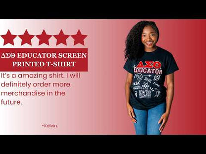 Delta Sigma Theta ΔΣΘ Educator Screen Printed T-Shirt