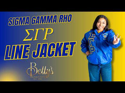 Sigma Gamma Rho ΣΓΡ Double-Stitched Embroidered Windbreaker Line Jacket