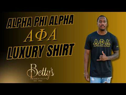 Alpha Phi Alpha ΑΦΑ Luxury Embroidered T-Shirt with 1906 Sleeve