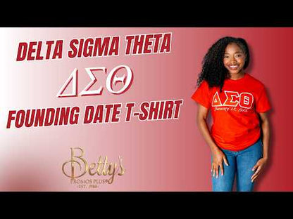 Delta Sigma Theta ΔΣΘ Founding Date Screen Printed T-Shirt