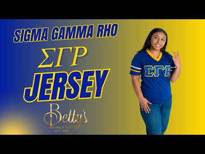 Sigma Gamma Rho ΣΓΡ Double Stitched Appliqué Embroidered Jersey T-Shirt