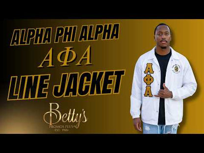 Alpha Phi Alpha ΑΦΑ Double-Stitched Embroidered Windbreaker Line Jacket