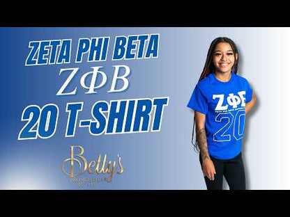 Zeta Phi Beta ΖΦΒ 20 Screen Printed T-Shirt