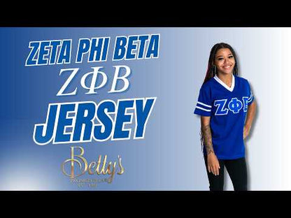 Zeta Phi Beta ΖΦΒ Double Stitched Appliqué Embroidered Jersey T-Shirt